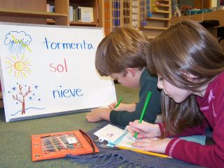 Students Learning Spanish